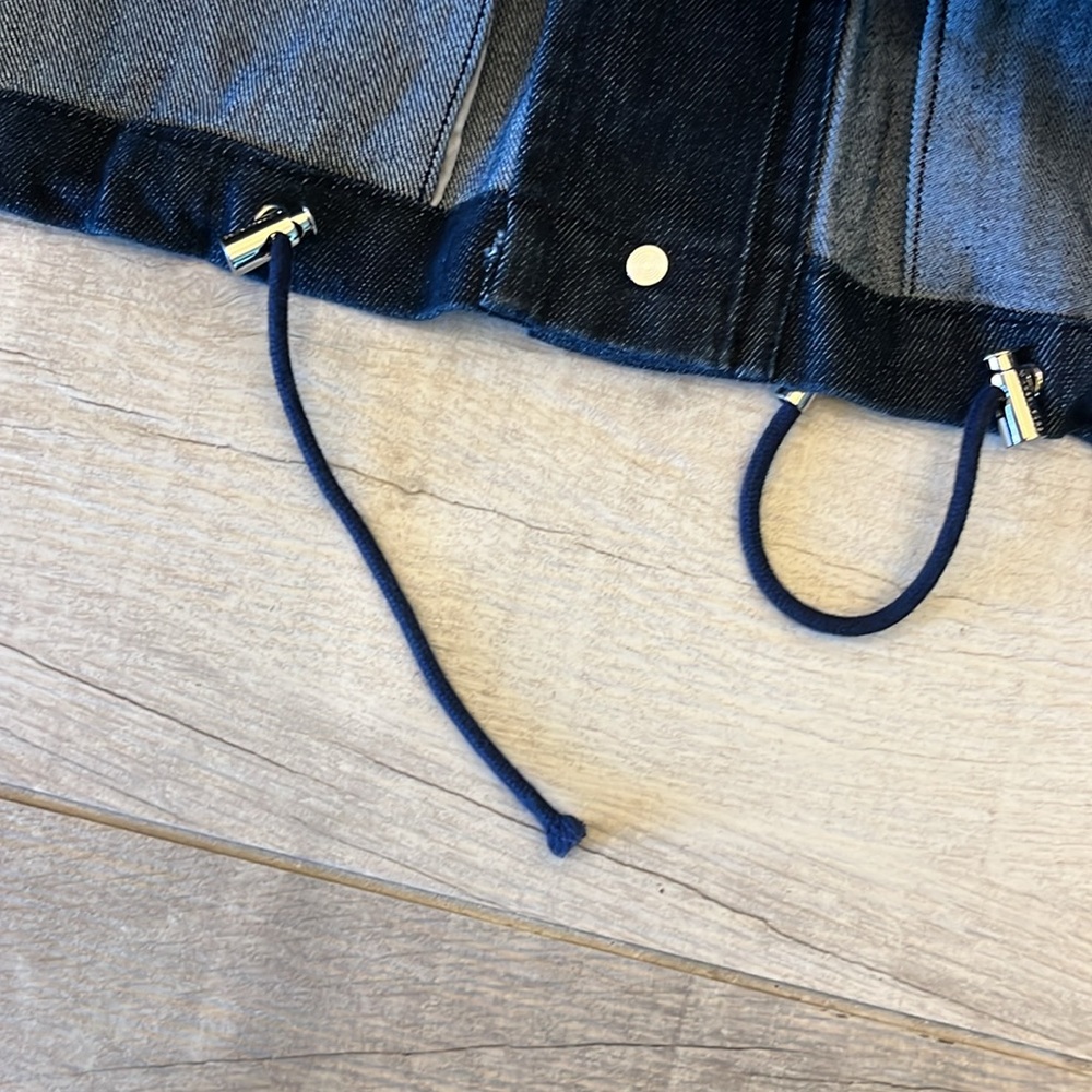 MICHAEL KORS‎  Cropped Deni Jacket Size XL - Picture 9 of 12